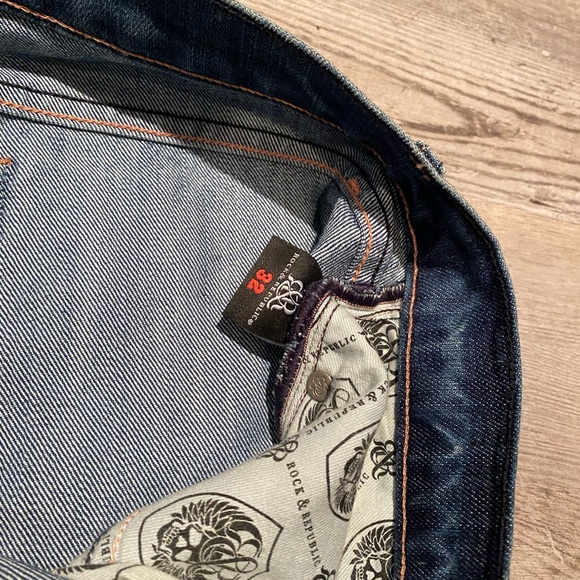Rock & Republic Kasandra Bootcut Blue Jeans Women's Size 32 New With Tags - Picture 5 of 9